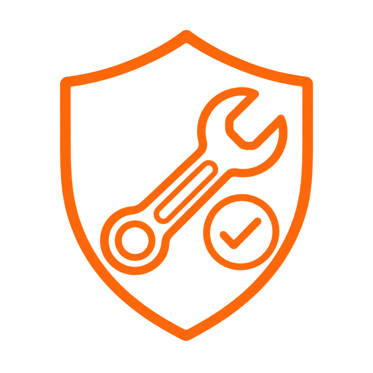 Shield and spanner icon representing the 7-year workmanship guarantee