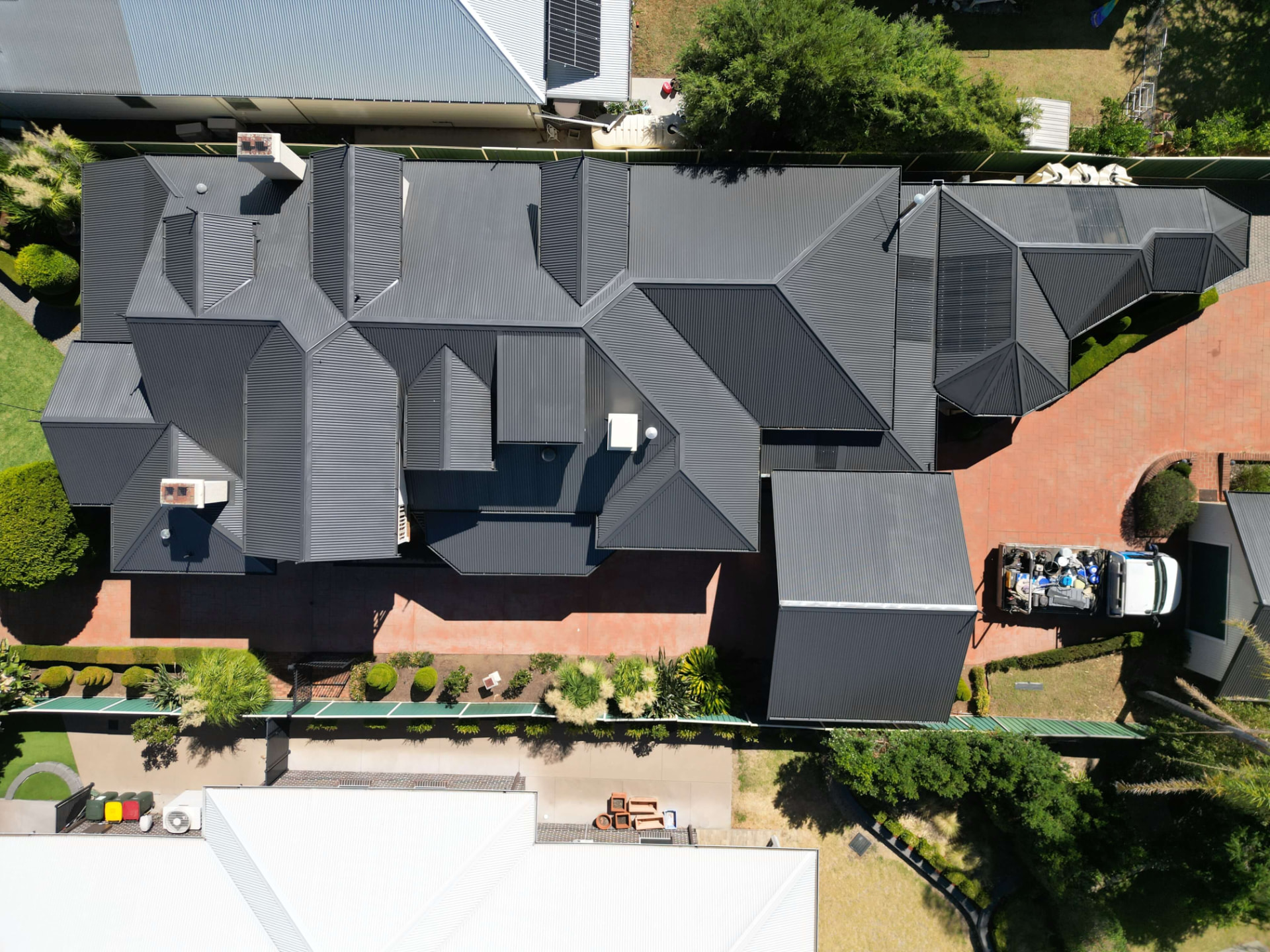 Completed roof restoration project by Roof Painting Plus in North West NSW