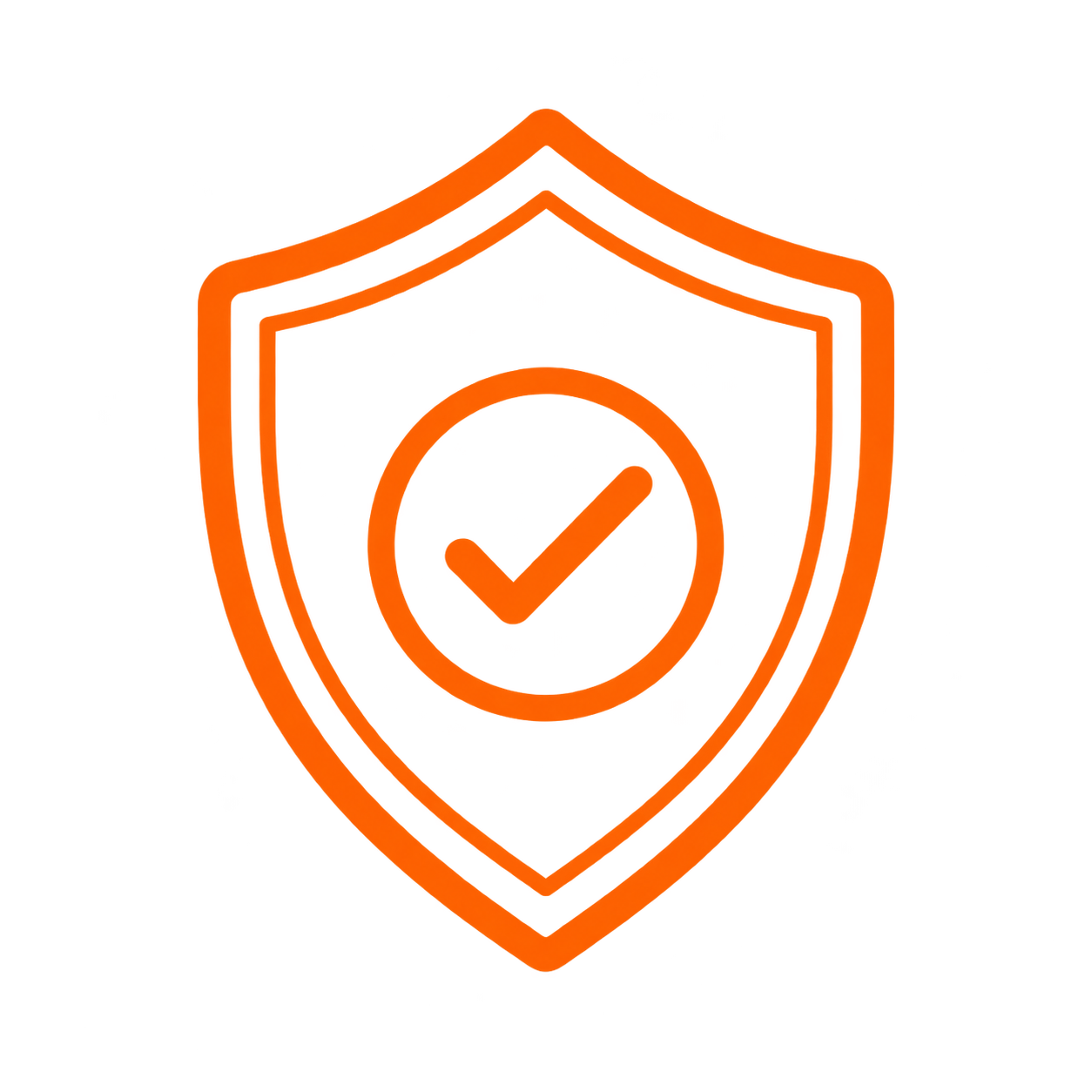 Shield tick icon representing licence 230343C and full insurance