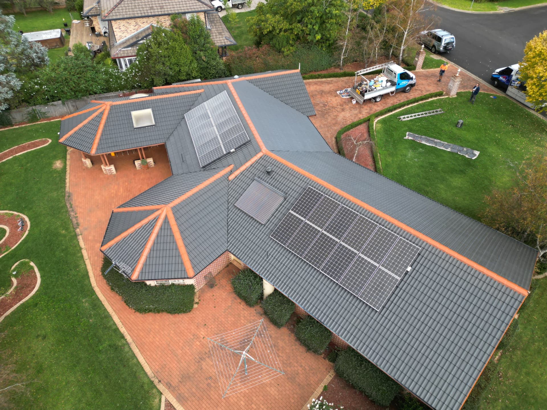 Restored Grey Concrete Tile Roof in Tamworth